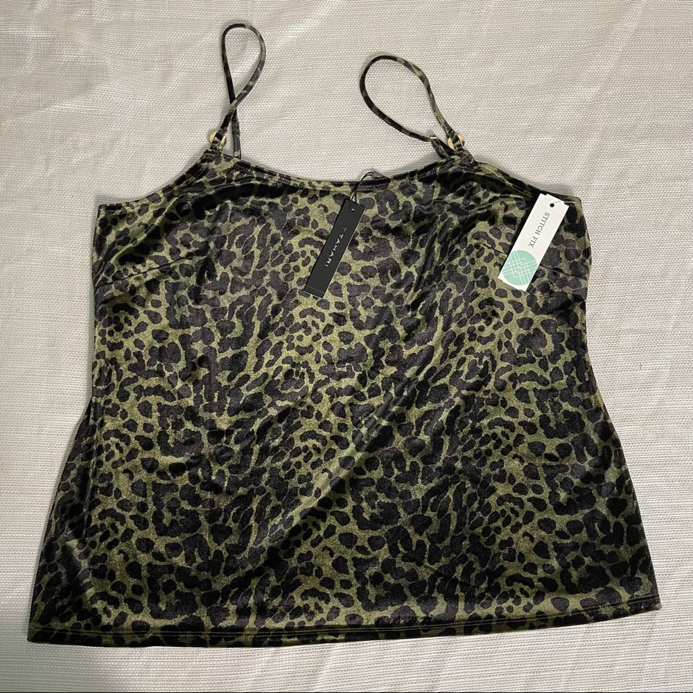 Tahari Sami Velvet Cami Blouse